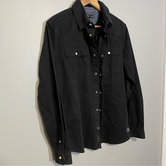 *NWT* Silver Jeans Co Men’s Long Sleeve Snap Button Up Top‎ - Black / sz. Mediun - Picture 3 of 10